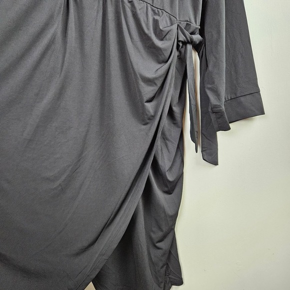 NEW Torrid At The Knee Studio Knit Collared Dress 6 6X Black Stretch NWT - Picture 7 of 10